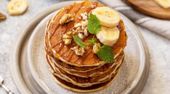 Pancake Sehat dengan Pisang dan Oatmeal: Sarapan Bergizi